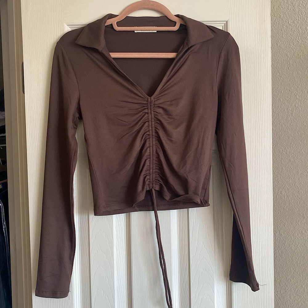 90s scrunch top